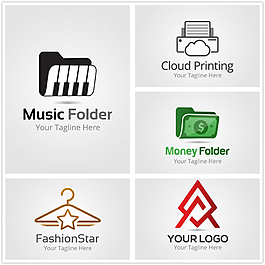 钞票与衣架标志