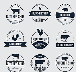 肉店标签图片