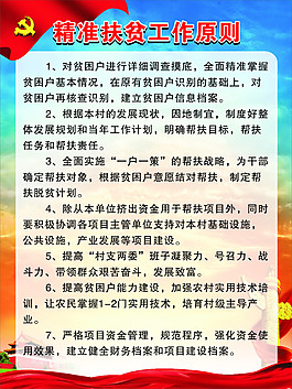 精准扶贫制度牌