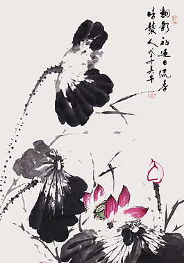 中国水墨画PSD下载