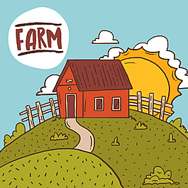 农场的风景图片