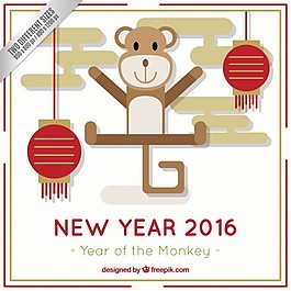 中国新一年的平面设计背景