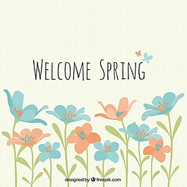 欢迎春天图片 欢迎春天素材 欢迎春天模板免费下载 六图网