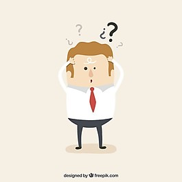 困惑的工人