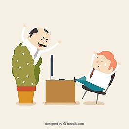 老板被老板逮到