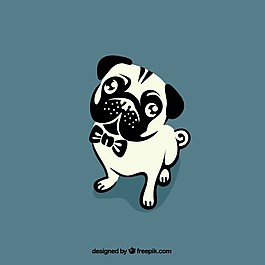 斗牛犬的轮廓