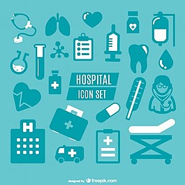 医学简单图标图形