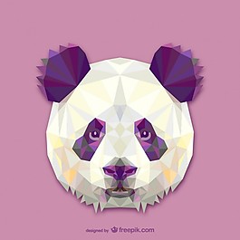 三角形的熊猫设计
