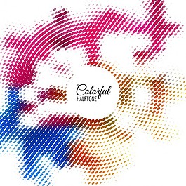 彩色半色调的背景
