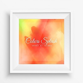 优美的色彩飞溅背景