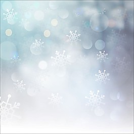 冬天的雪花背景虚化背景