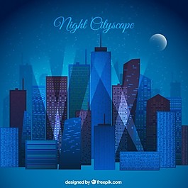 平夜景观的背景