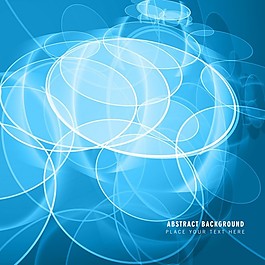 具有圆形形状的蓝色背景