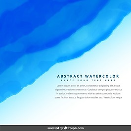 蓝色水彩背景