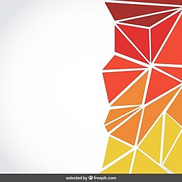 有橙色三角形的背景