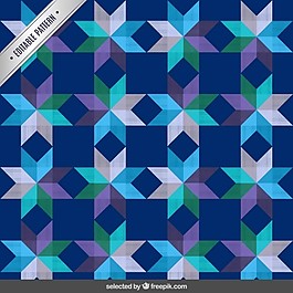 几何的星星背景