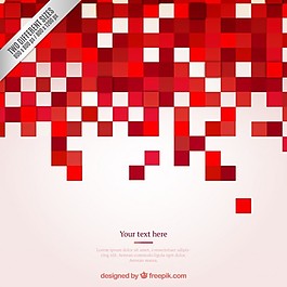 红色像素的背景