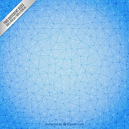 蓝色的多边形背景