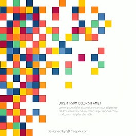 彩色像素的背景