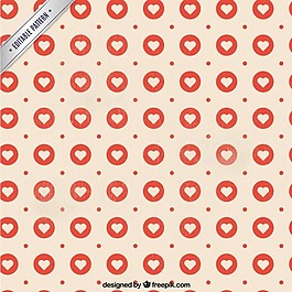 邮票式的心图案