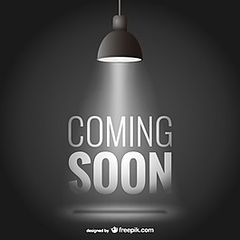 即将到来的背景与聚光灯