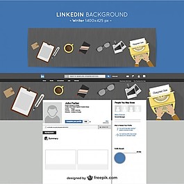 LinkedIn的作家的背景