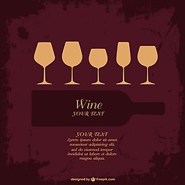 酒瓶和玻璃杯垃圾背景