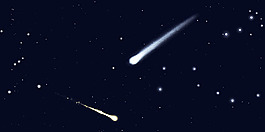 精美的流星和星空笔刷