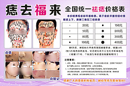 祛痣价格表