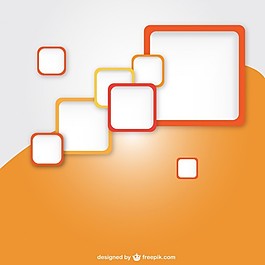 广场的橙色背景