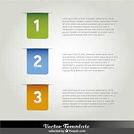 彩色标签的信息图表