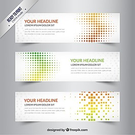 星罗棋布的横幅模板