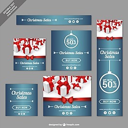 圣诞节销售的旗帜