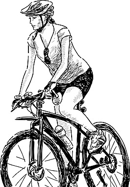 骑行的人