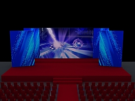 中型企业年会3D舞美效果图