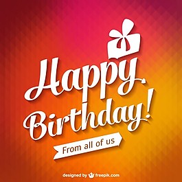 快乐的生日卡片