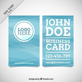 蓝色的法人卡在抽象风格