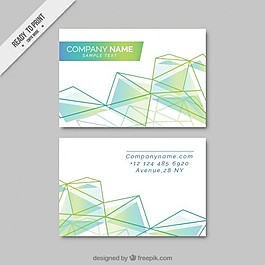 现代企业卡的线条和抽象的形状