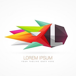 多彩的抽象标识与信