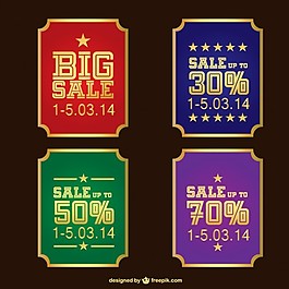 旧货销售的贴纸