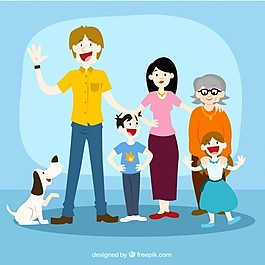 幸福的家庭的插图