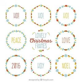 可爱的圣诞相框