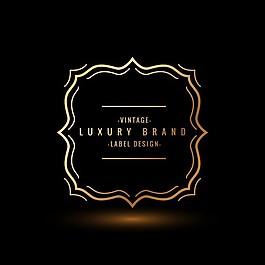 黄金装饰的标识