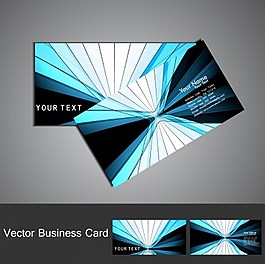 黑蓝白背景的名片