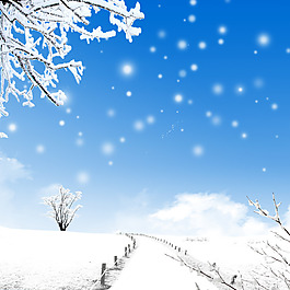 雪景主图背景