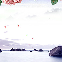 淘宝唯美护肤品美妆背景