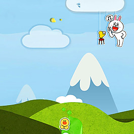 卡通母婴产品背景