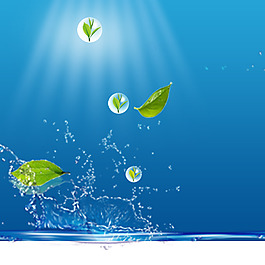 清爽促销推广图