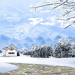 冬季风景背景