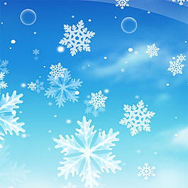 冬季雪花背景
